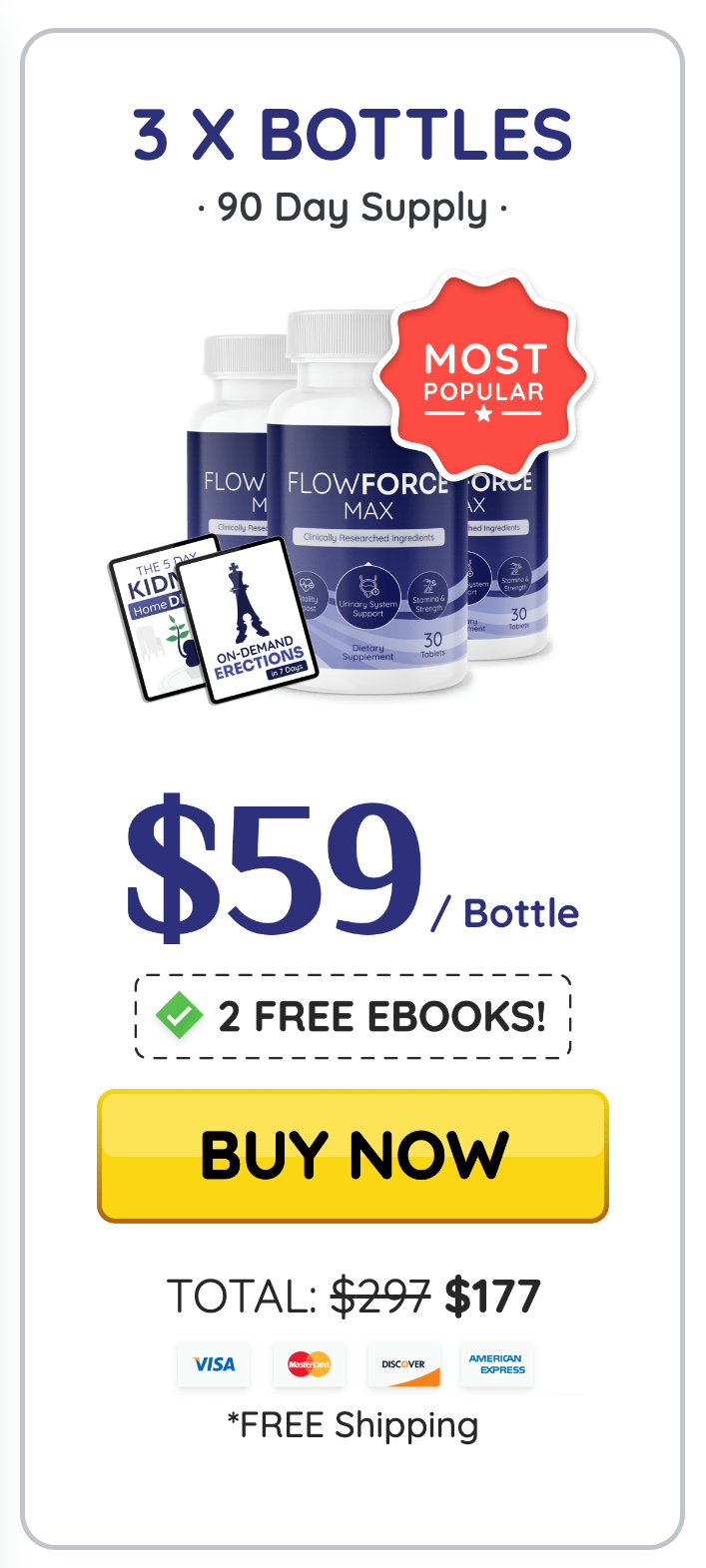 FlowForce Max - 3 Bottles